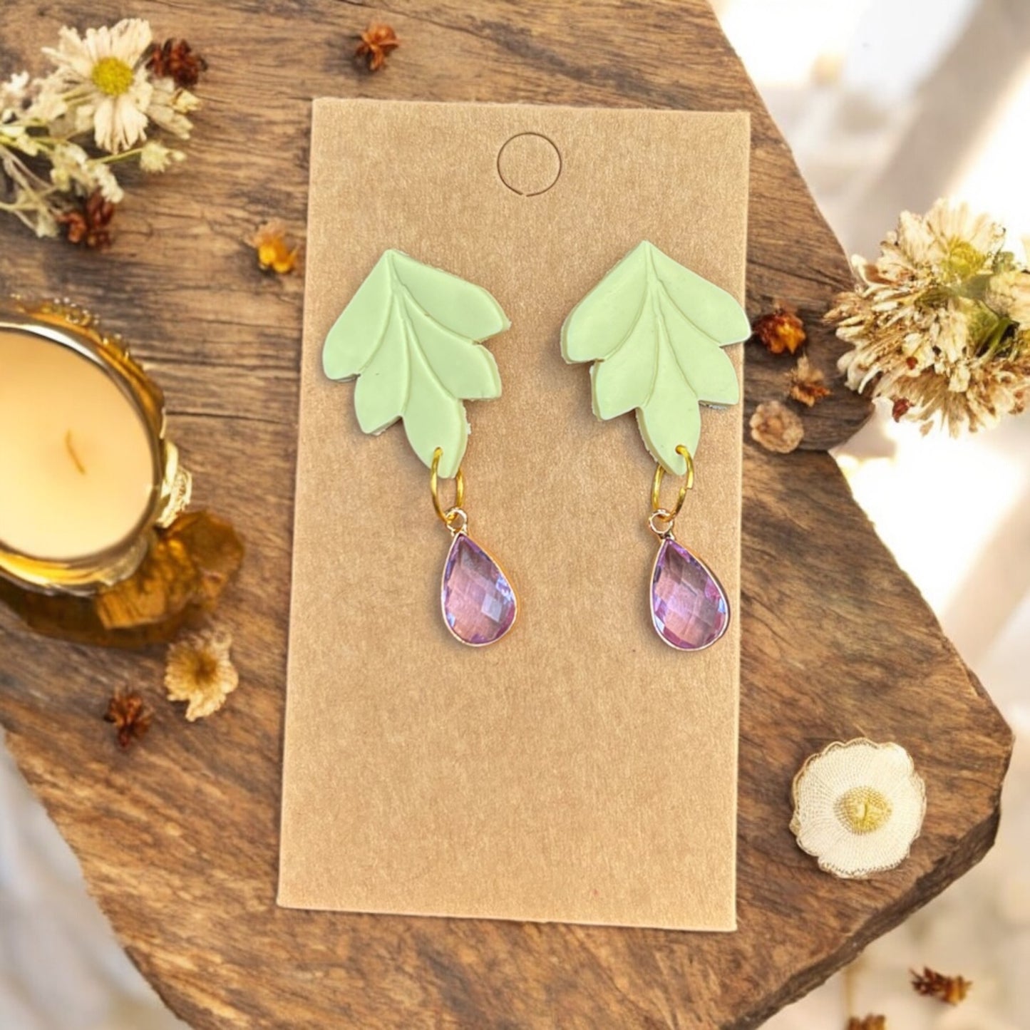 Boho Leaf Dangles