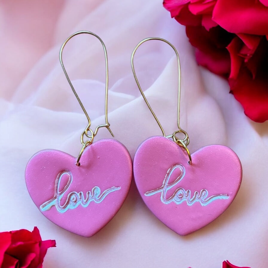 Pink heart love