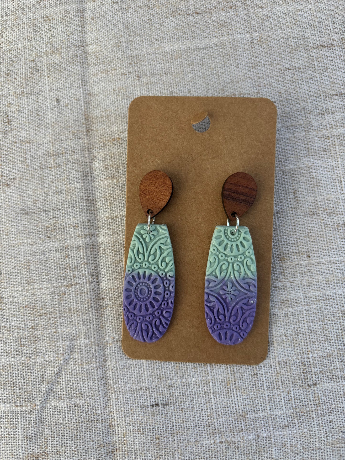 Ombré Embossed Earrings