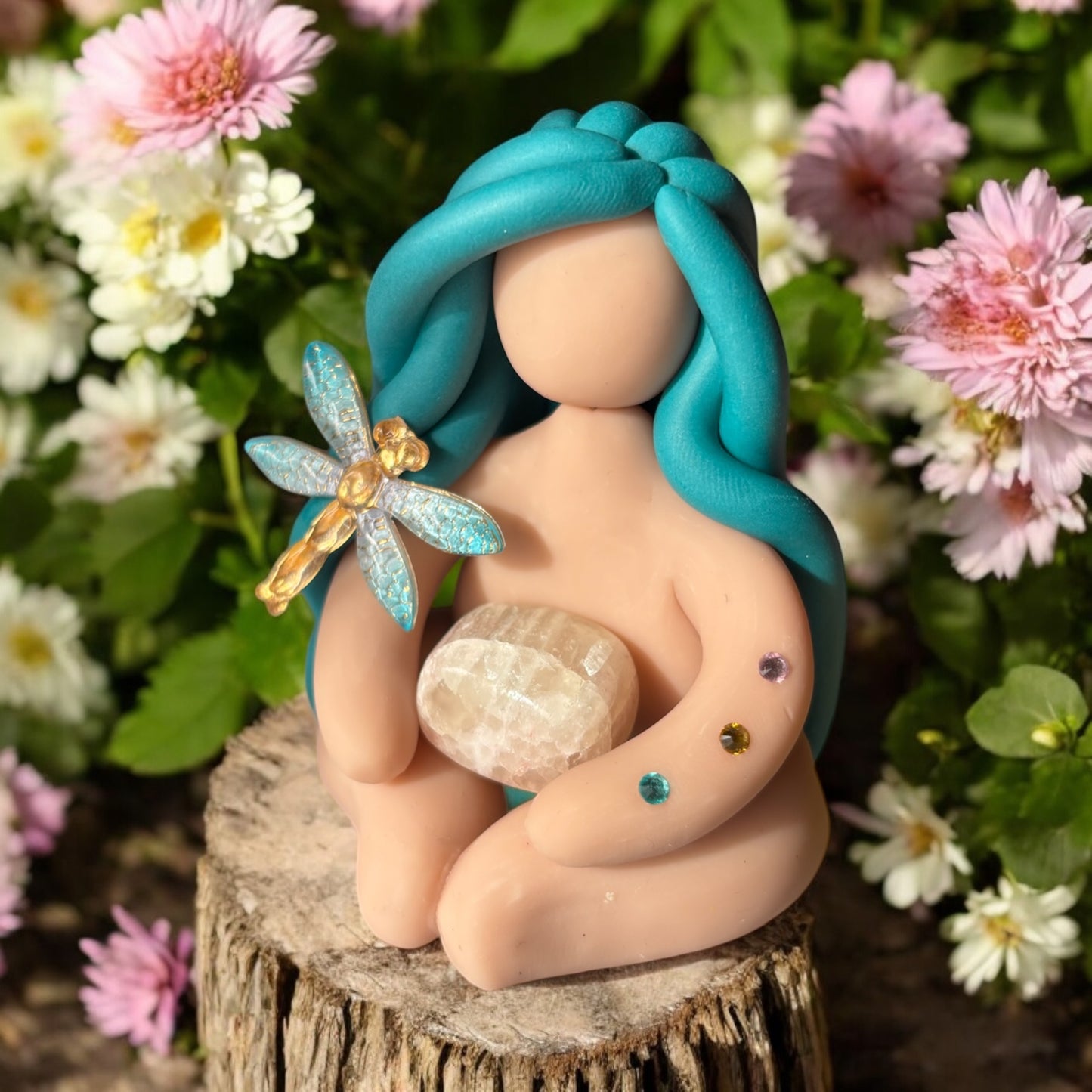 Calcite dragonfly Goddess