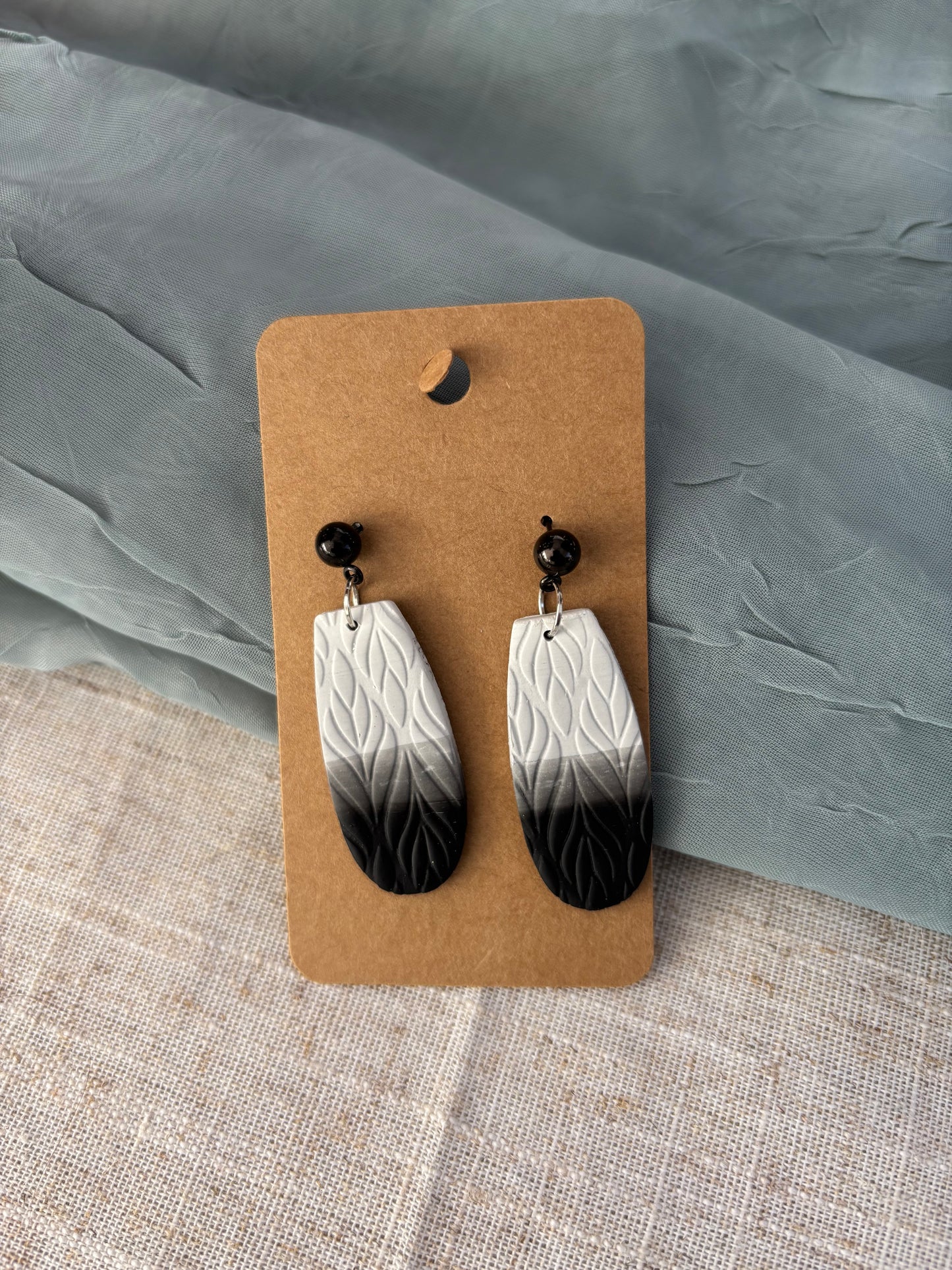 White and Black Ombré