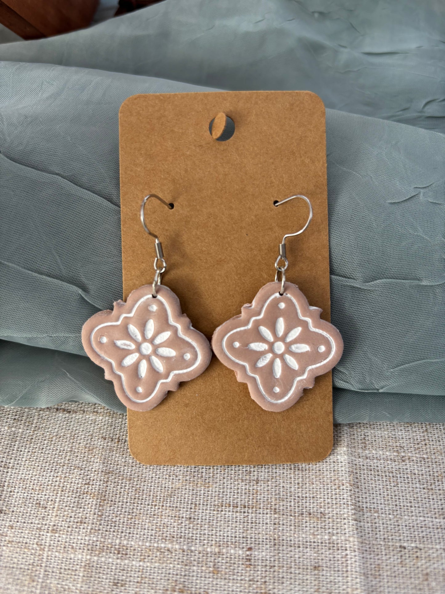 Sweet Almond Embossed Tile