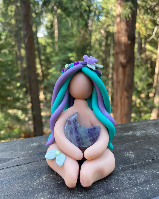 Fluorite Moon Goddess