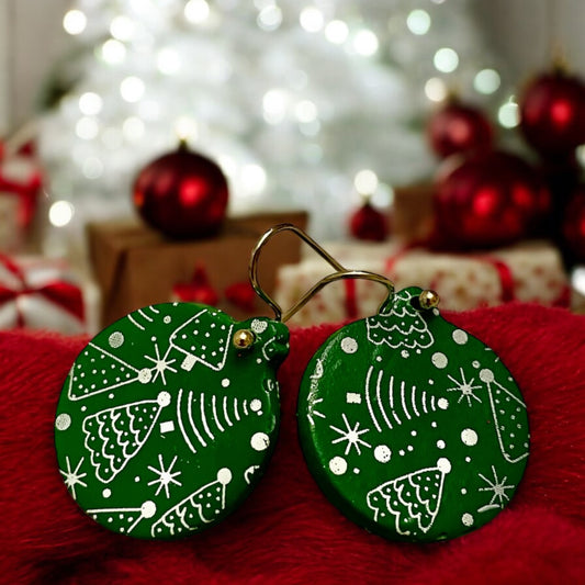 Green ornaments