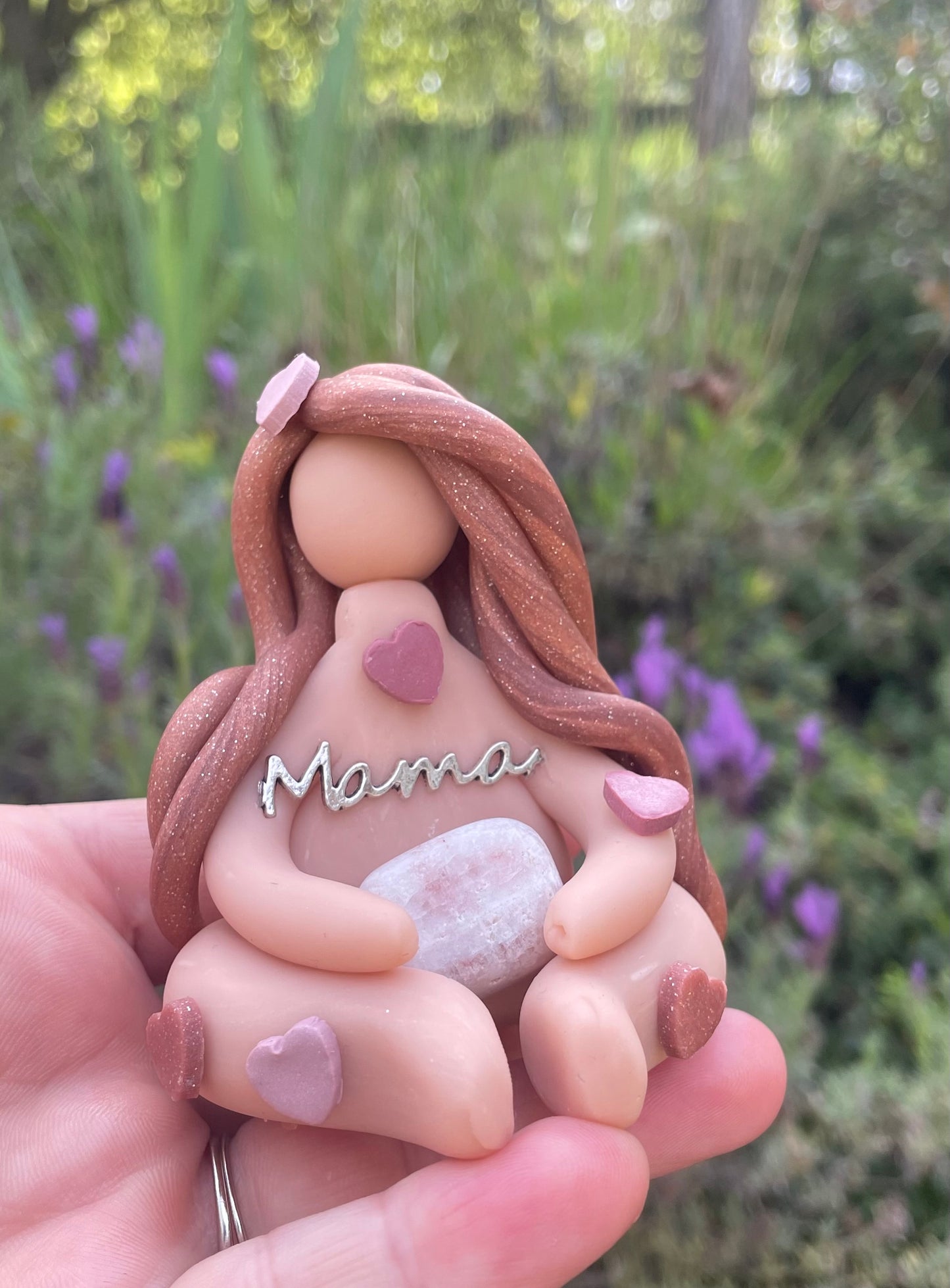 Pink Calcite Mama Goddess