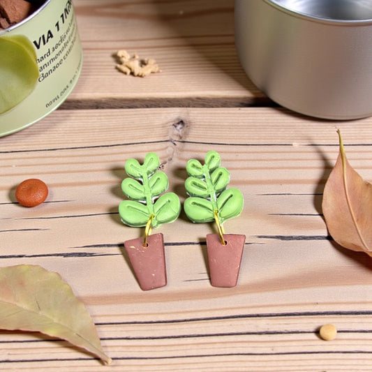 Plant earrings