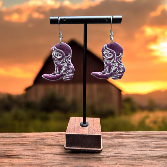 Cowgirl boots-purple