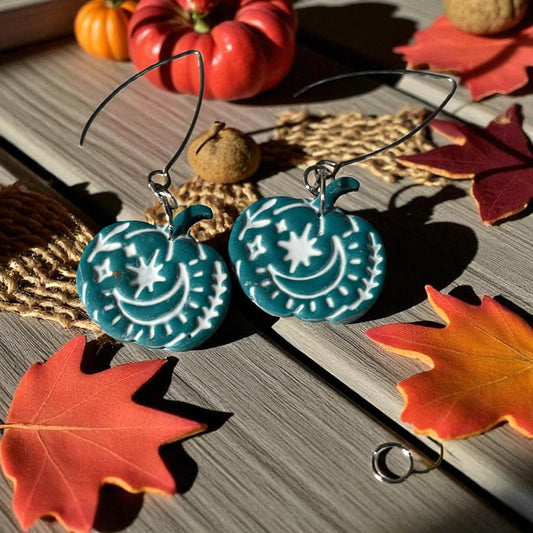 Boho Pumpkins-teal