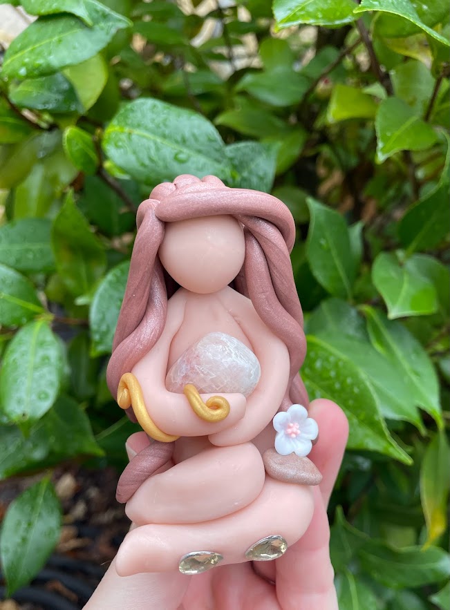 Pink Calcite Goddess