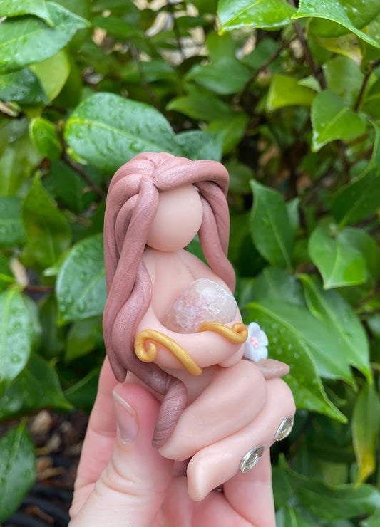 Pink Calcite Goddess